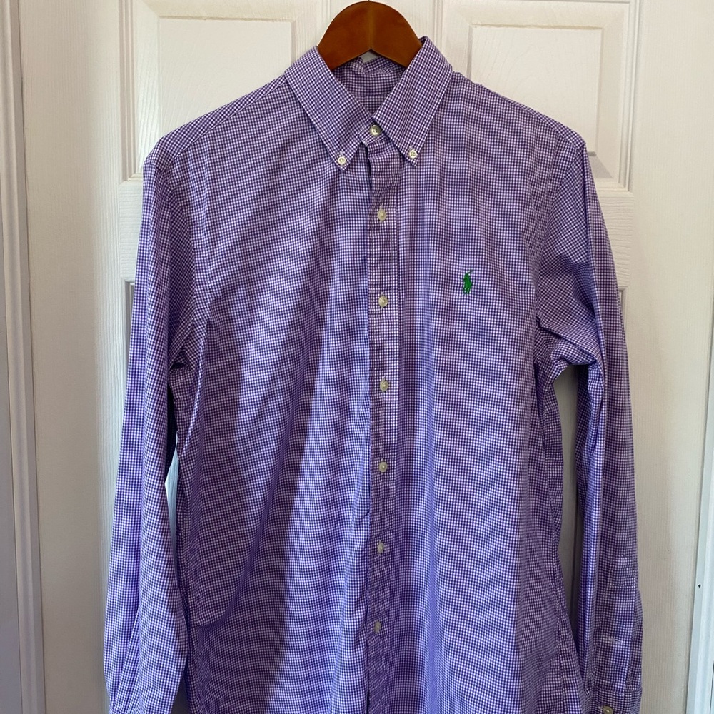 Ralph Lauren Purple Gingham Men's Shirt